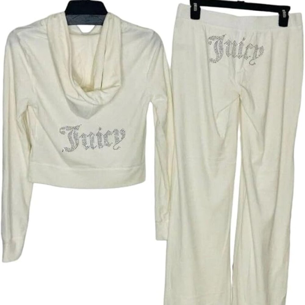 Juicy Couture Velour Tracksuit Oyster